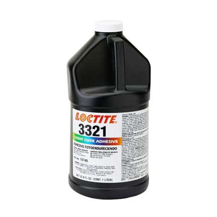 汉高乐泰 3321 UV固化医疗器械胶粘剂 透明 1升瓶装