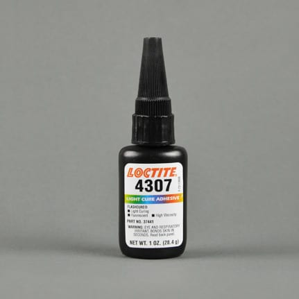 汉高乐泰 Flashcure 4307光固化氰基丙烯酸酯粘合剂 1盎司 瓶装