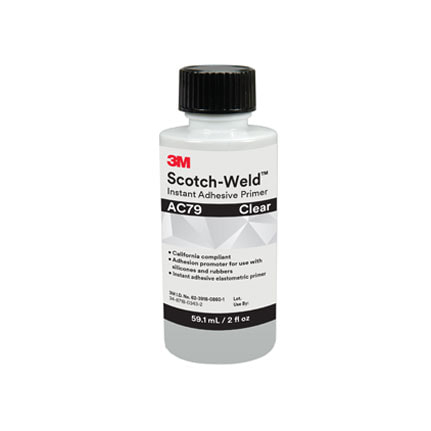 3M Scotch-Weld AC79 Instant Adhesive Primer 透明 2盎司 瓶装