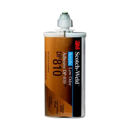 3M Scotch-Weld DP810 低气味 丙烯酸粘合剂 Tan 200 mL 双组份卡筒装