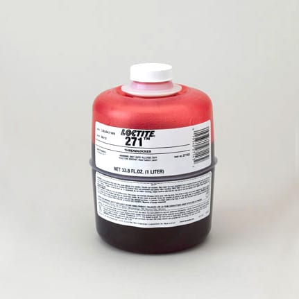汉高乐泰 271丙烯酸无氧螺纹锁固剂 红色 1升 瓶装