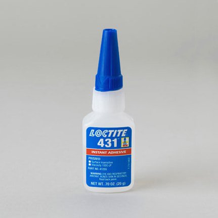 汉高乐泰 431氰基丙烯酸酯瞬间粘合剂 透明 20克 瓶装